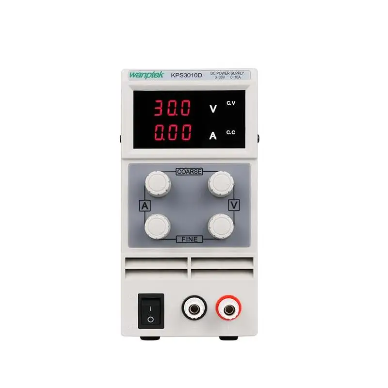 KPS3010D регулируемый высокой точности двойной светодиодный дисплей переключатель DC Питание функция защиты от перегрузки 30V10A 110 V-230 V Мини импульсный источник