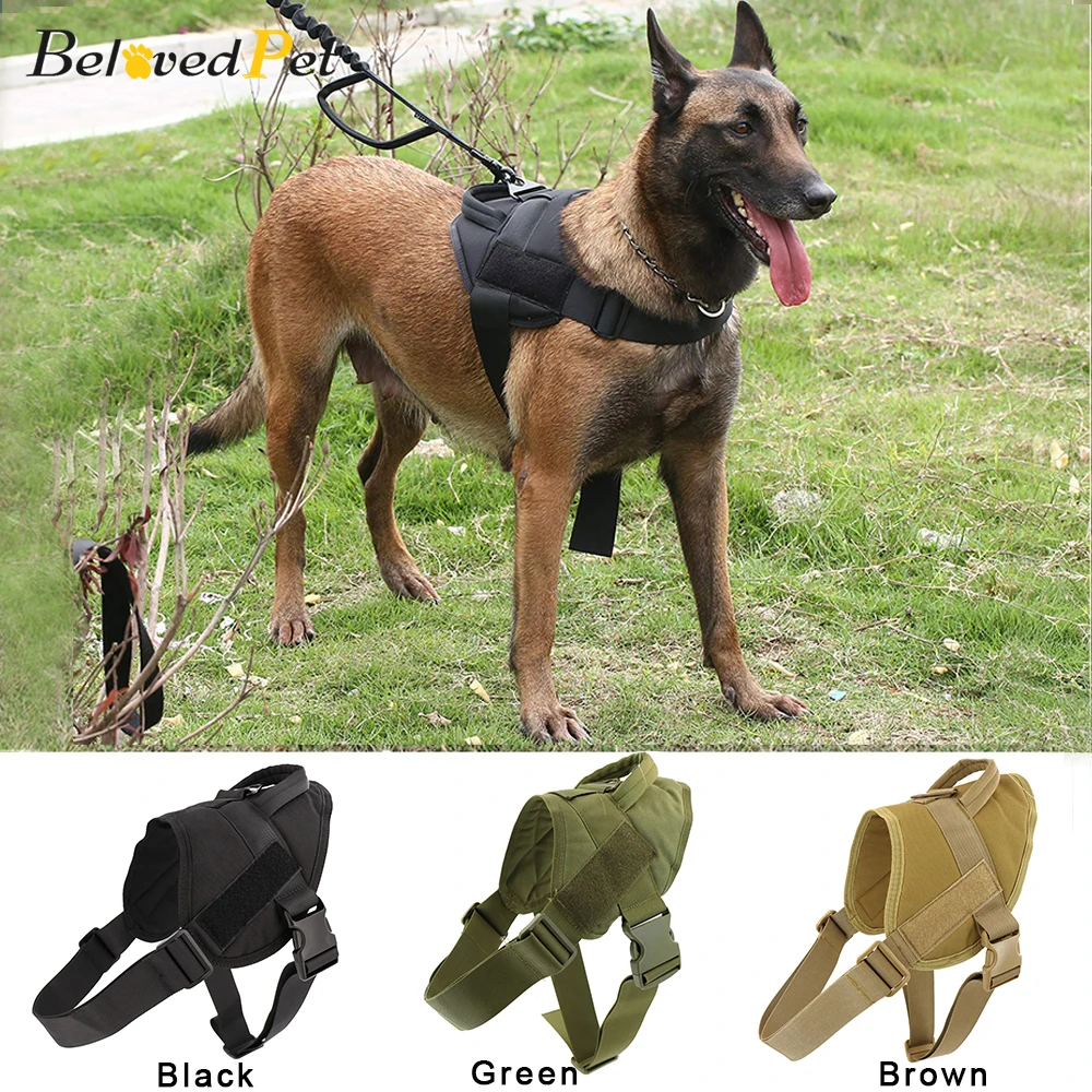 

Dog Harness K9 Walking Adjustable Nylon Pet Dog Collar Vest Bungee Dog Leash Harness For Small Larges Dogs German Shepherd