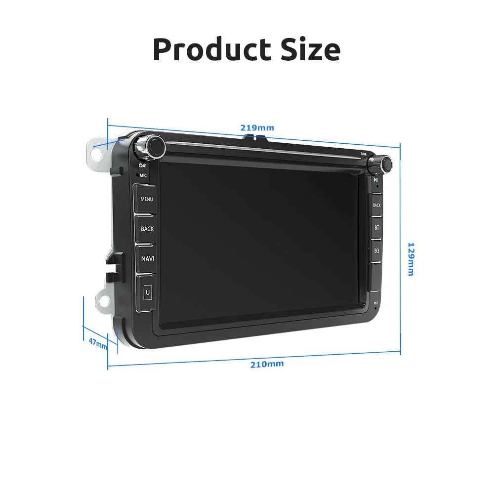ESSGOO 2G 32G Android 9 Car Radio Stereo 2 Din 8 inch Autoradio GPS Navigation Multimedia Player For Volkswagen VW Seat Skoda | Автомобили