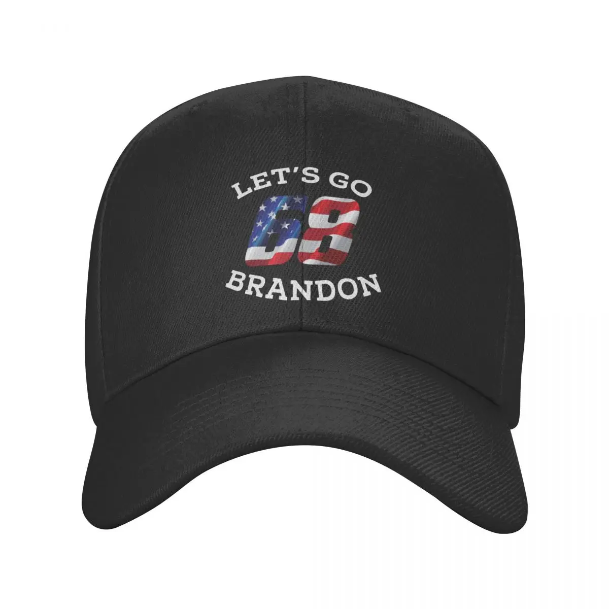 

Бейсболка для взрослых Let's Go brandson USA 68, винтажная Солнцезащитная шапка, Противоударная шапка, регулируемая зимняя шапка