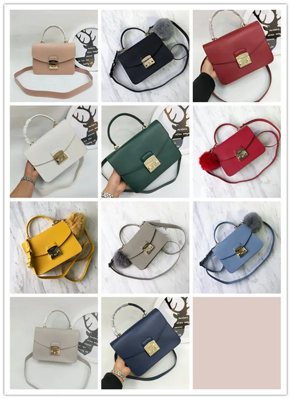 Оригинальные женские сумки FURLA, высокое качество, большие размеры, женские меховые кожаные сумки светло-серого цвета, Размер 23 см* 8 см* 17,5 см