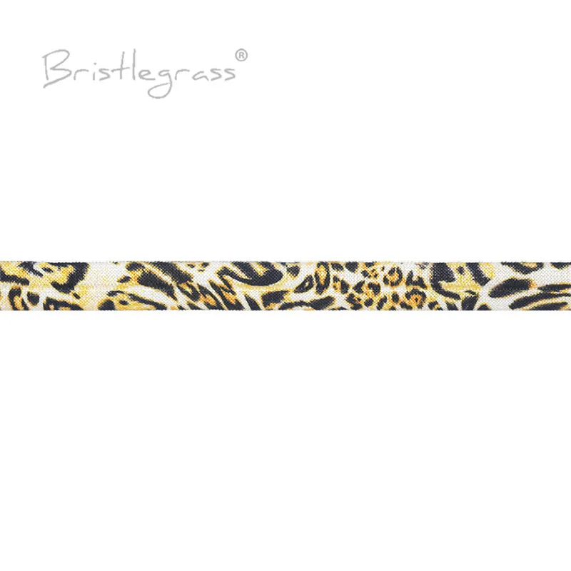 BRISTLEGRASS 5 ярдов 5/8 &quot15 мм коричневый Леопардовый принт складывается поверх
