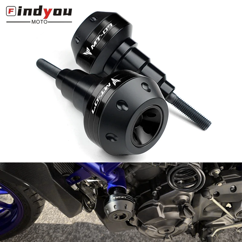 Логотип mt 07 CNC рамка ползунок поломка протектор защита от падения для Yamaha MT07 MT 2015
