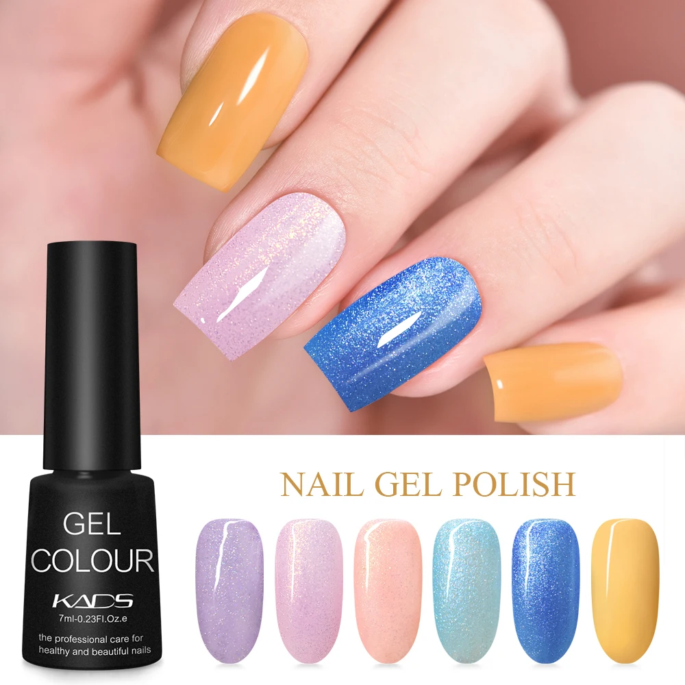 УФ лак KADS для ногтей краска верхнее покрытие светодиодный цветной гель