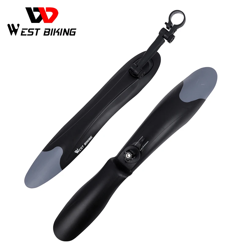

WEST BIKING 1 Pair MTB Bike Fender 24 26 27.5 Inch Bicycle Mudguard Front Rear Fender Wheel Wings Mud Guard Mountain Bike Fender