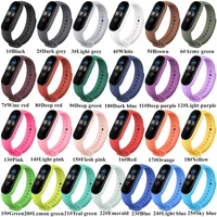 fashion for xiaomi mi band 5 replacement strap sport silicone strap m5 wristband bracelet two tone replacement strap 25 color