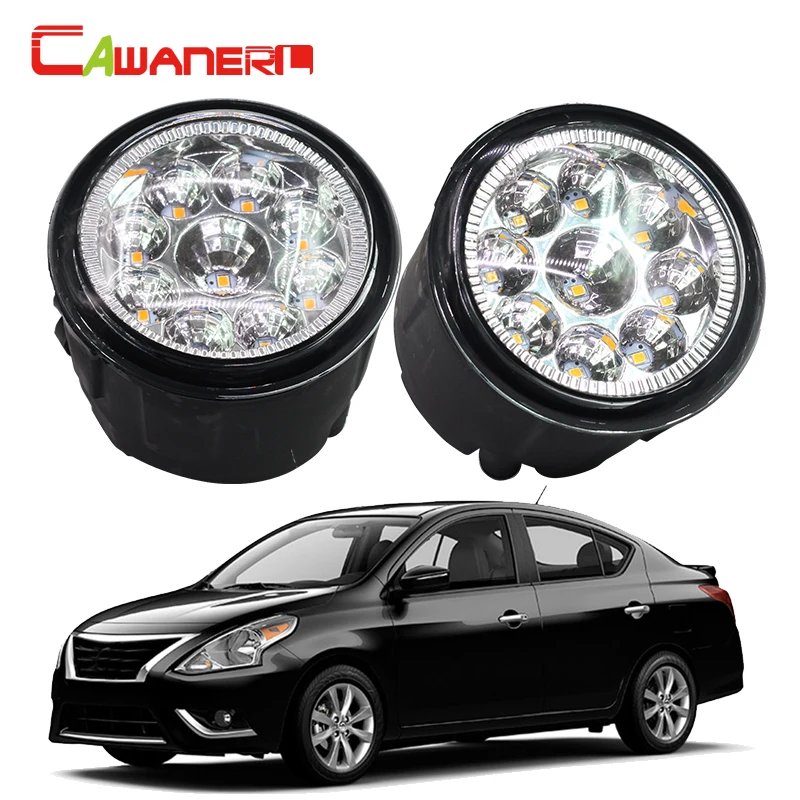 

Cawanerl 2 X H8 H11 Car LED Light Front Fog Light Lamp Daytime Running Light DRL DC 12V For Nissan Versa 1.6L 1.8L L4 2007-2011