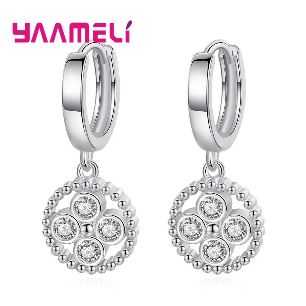 

Женские серьги из серебра 925 пробы, с австрийским кристаллом