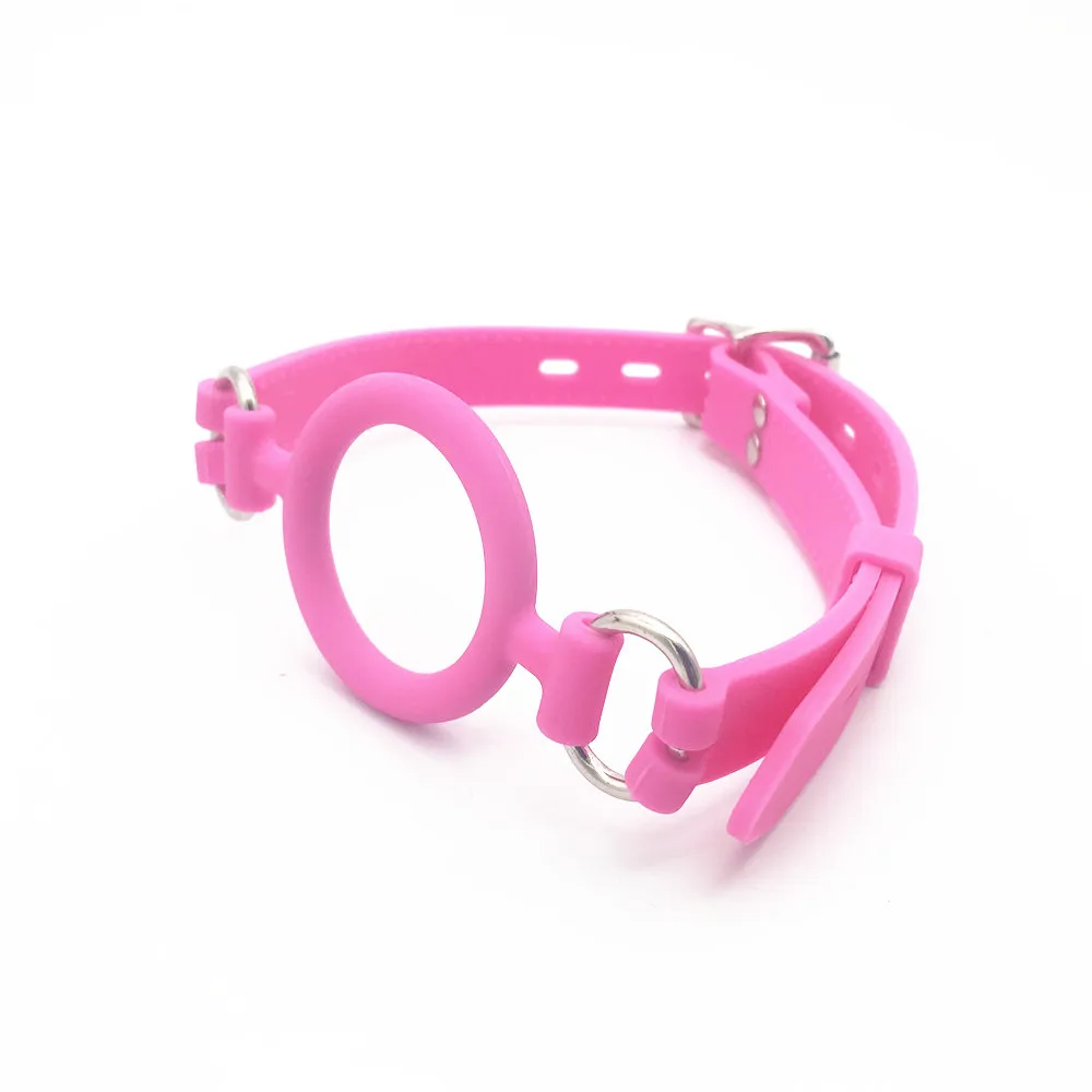 Кольцо черного цвета для пероральной фиксации рта кляп жгут бандаж SM ремень