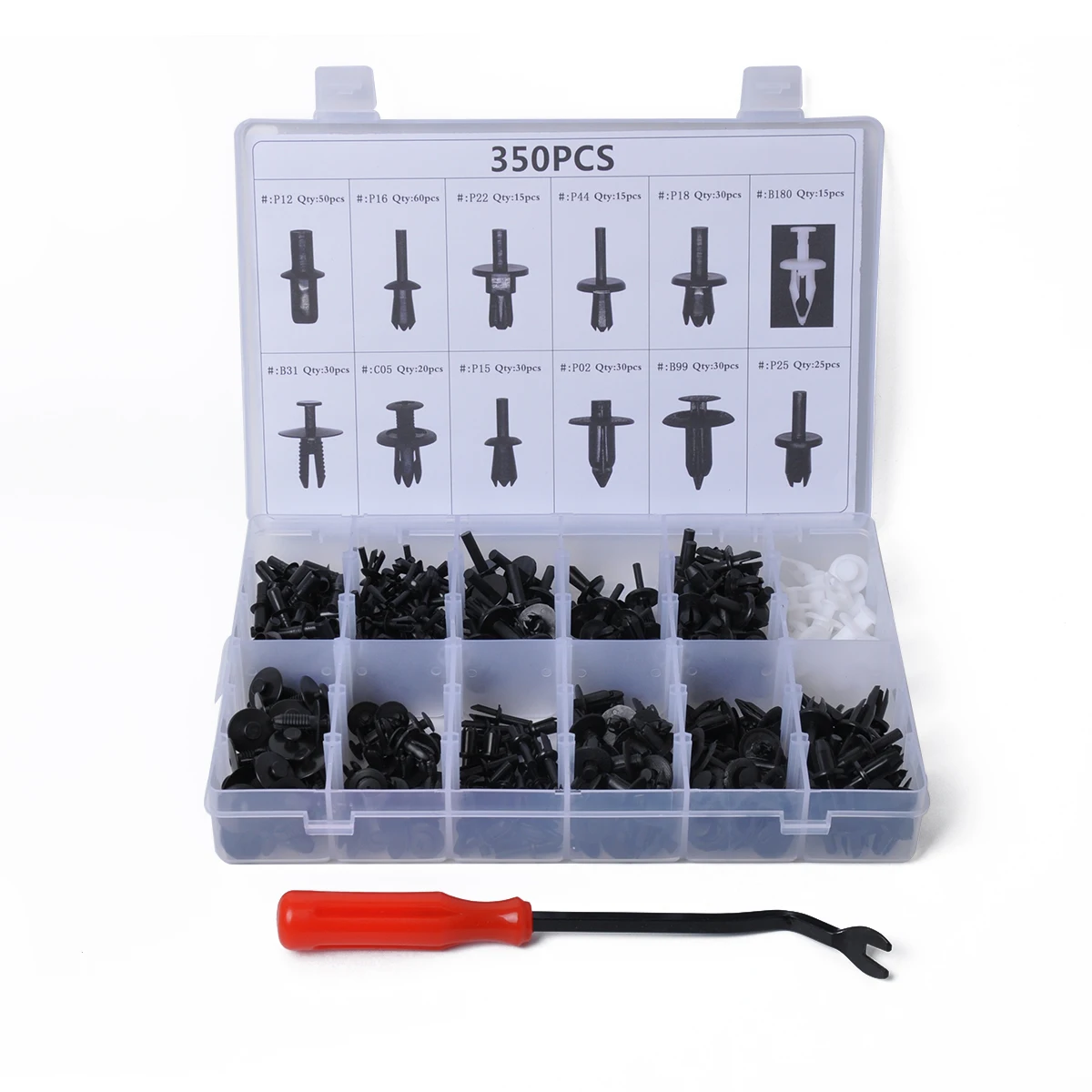 350 шт. в коробке автомобильные пряжки пластиковые смешанные крепежи бамперы