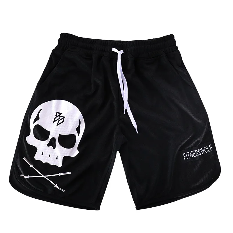 

2021 Summer Thin Sports Shorts Men's Fashion Brand Loose Breathable Straight Five-Point Trend Large Size Running Fitness Pants