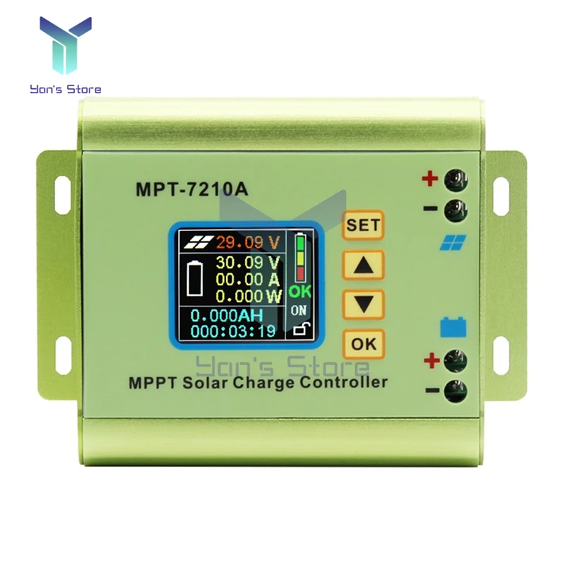 MPT-7210A 1 8 дюймовый ЖК-дисплей цветной дисплей контроллер солнечной батареи