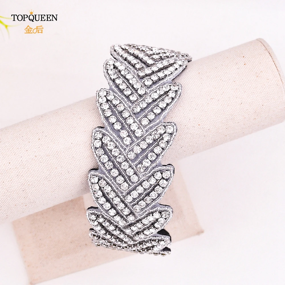 

TOPQUEEN S238-D Handmade Rhinestone Wedding Headband Wholesale Wedding Hairbands Heavy Industry Baroque Headhoop for Prom Party