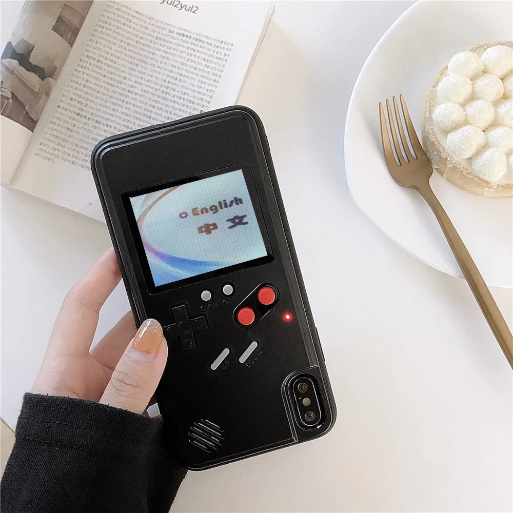 video game case for iphone 13 12 11 pro max x xs xr 6 7 8 6s plus case color screen game for samsung galaxy s20 s21 ultra s10 free global shipping