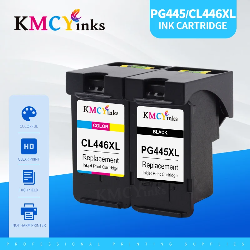 Чернильный картридж kmcyink PG-445 PG445 CL-446 XL для Canon PG 445 CL 446 PIXMA MG2440 MG2940 MG2540 NS50 MX494 MX492 |