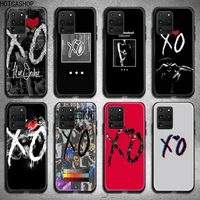 the weeknd xo logo phone case for samsung s20 plus ultra s6 s7 edge s8 s9 plus s10 5g lite 2020