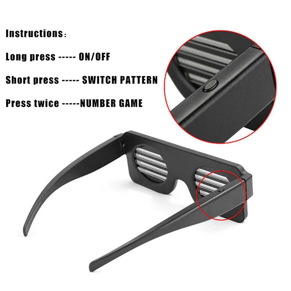 Светящийся светодиодный Оски с подсветкой светящиеся мигающие солнцезащитные