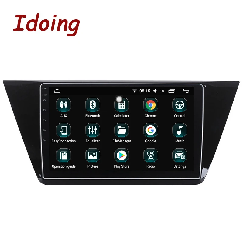 Idoing автомобильный мультимедийный плеер на Android 10 2 экран 2016 дюйма 4 Гб + 64