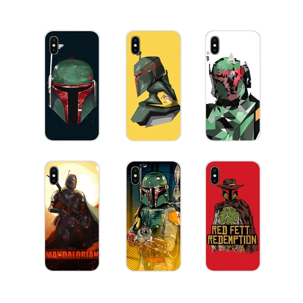 Для Apple iPhone X XR XS 11Pro MAX 4S 5C SE 6S 7 8 Plus ipod touch 5 6 дизайнерские аксессуары для фильма Boba Fett