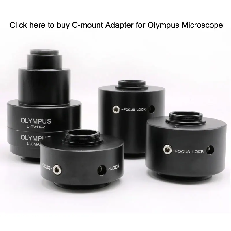 Focusable 0.35X 0.55X Microscope Camera Adapter C mount Adapter for Nikon Trinocular Microscope