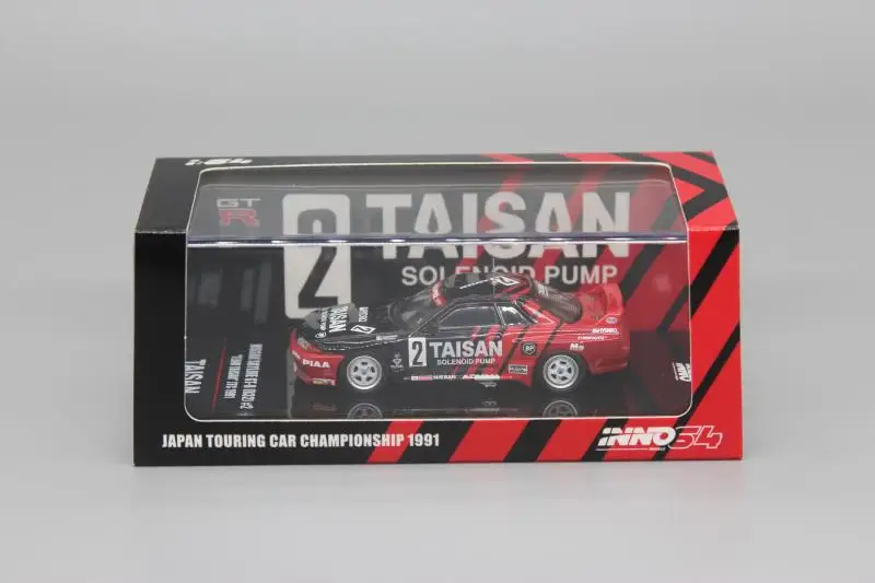 1:64 1991 NISSAN SKYLINE GT R R32 JTCC 2 литье металла сплава игрушечные машинки модели