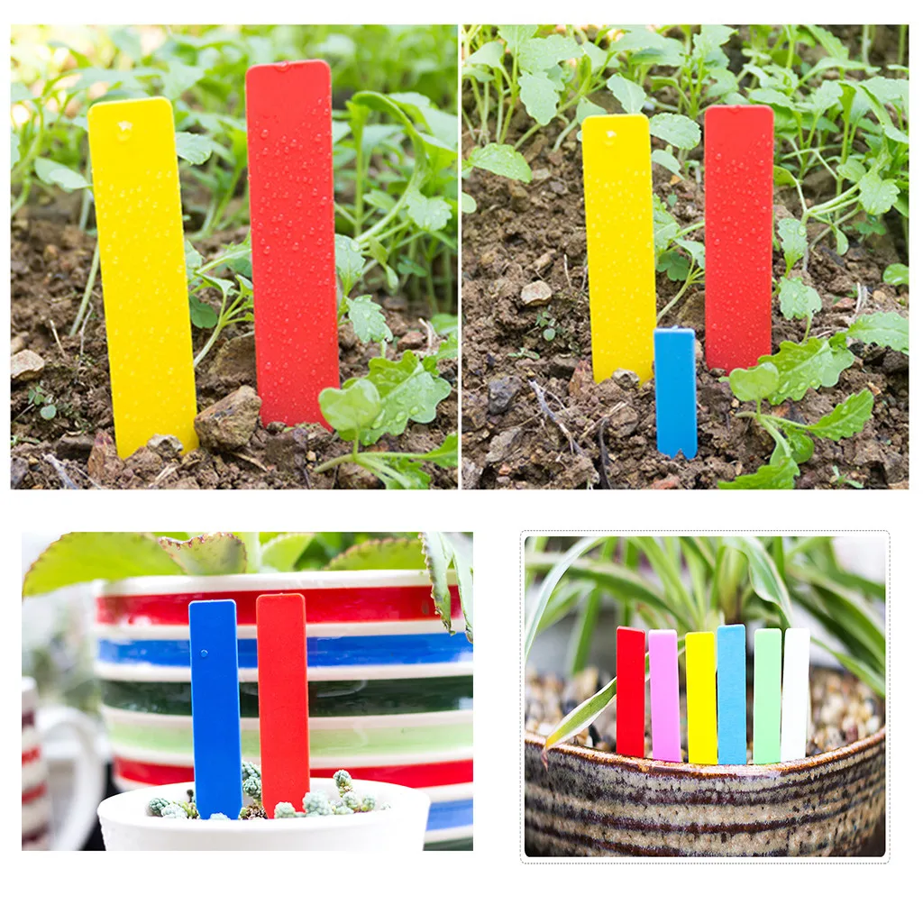 

120Pcs 2 Inches Plastic Plant Tags Waterproof Nursery Garden Plant Labels