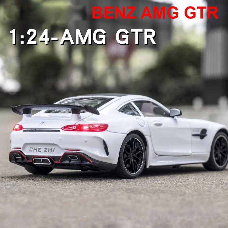 Моделирование Горячие 1:24 Масштаб колеса автомобиля benz AMG-GTR Металлическая Модель