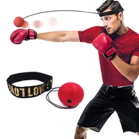 boxing reflex speed punch ball mma sanda boxer raising reaction force hand eye training set stress gym boxing muay thai exercise