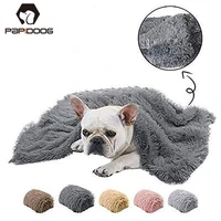 double layer soft pet dog blanket cat bed mat long plush warm fluffy deep sleeping cover for small large dogs puppy mattress