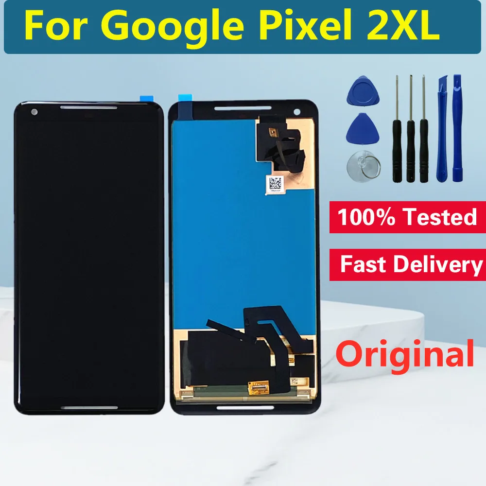 6 0 &quotоригинальный AMOLED экран для Google Pixel 2 XL ЖК дисплей сенсорный дигитайзер 2XL