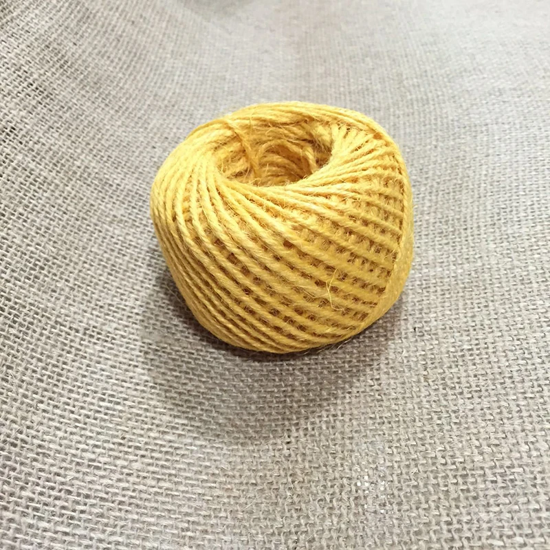 Джутовый шпагат пеньковая веревка Мешковина льняное ремесло DIY свадебное