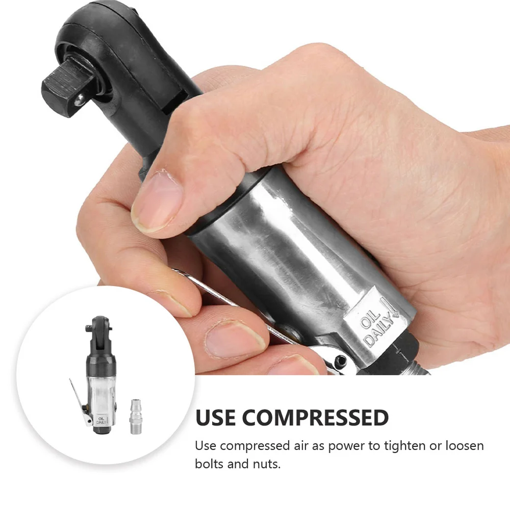 

3/8 Inch Pneumatic Ratchet Wrench Square Drive Practical Wrench Auto Repair Tool