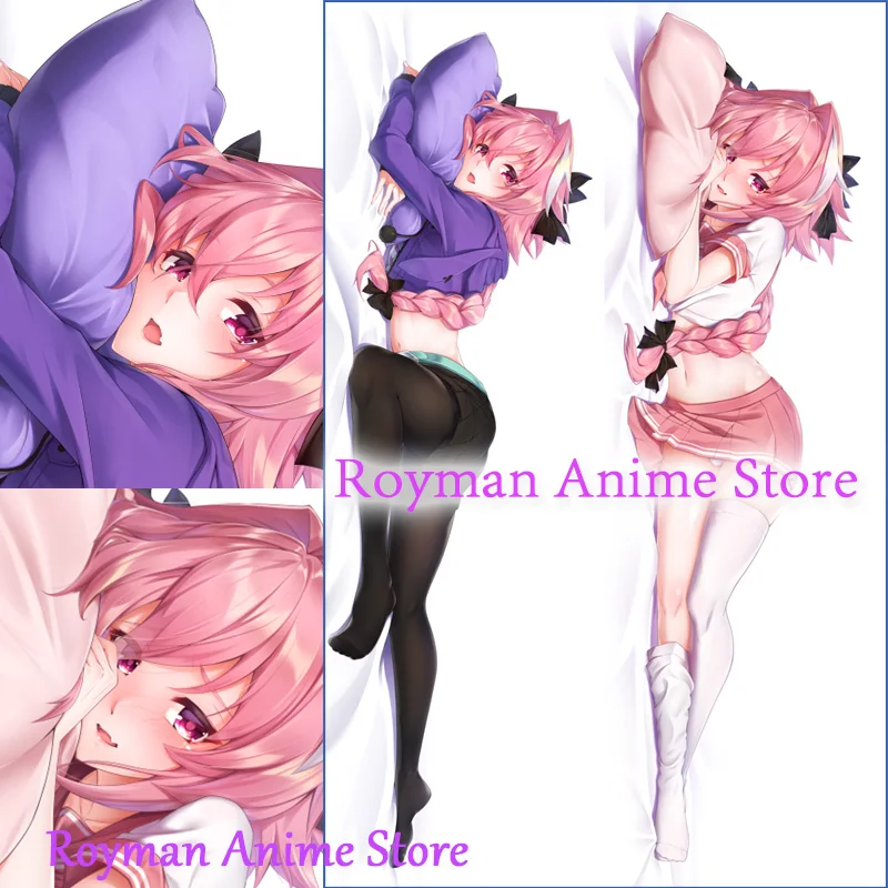 

Dakimakura Anime Astolfo Fate/Apocrypha FGO Double Sided Print Life-size Body Pillow Cover