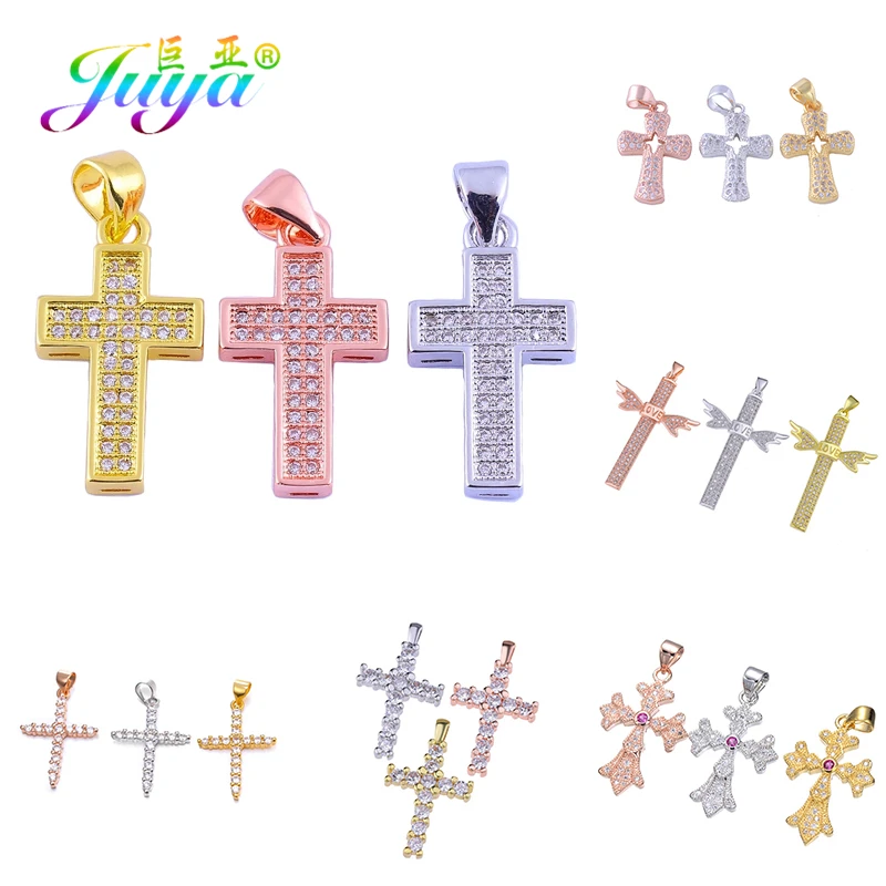 Религиозная бижутерия Juya сделай сам аксессуары микро-ПАВЕ циркон христианские