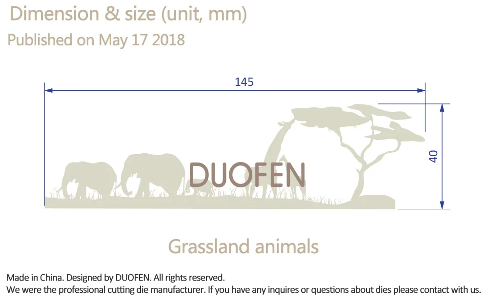 DF формы животных для DIY скрапбукинга/фотоальбом декоративное тиснение бумажные