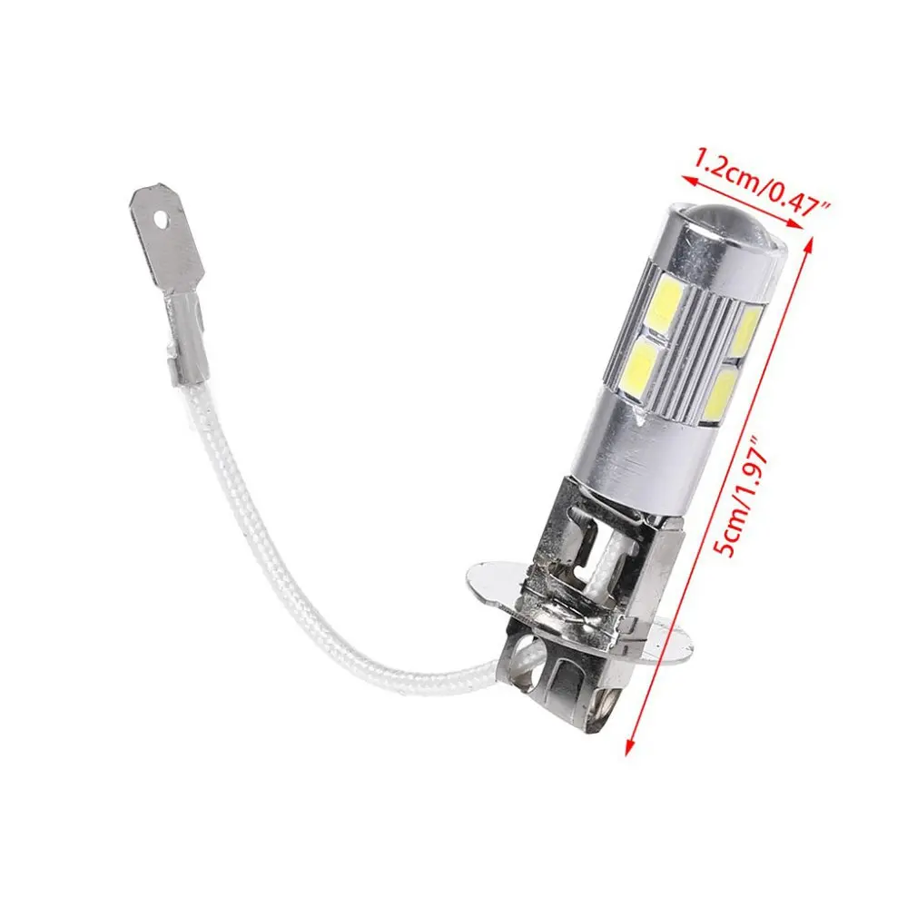 Светодиодные фары H3 10smd 10led5630 подсветка противотуманные декодирование