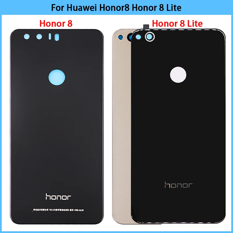 

Новинка для Huawei Honor 8 / Honor 8 Lite задняя крышка батарейного отсека 3D стеклянная панель Honor 8 корпус батарейного отсека клейкая Замена