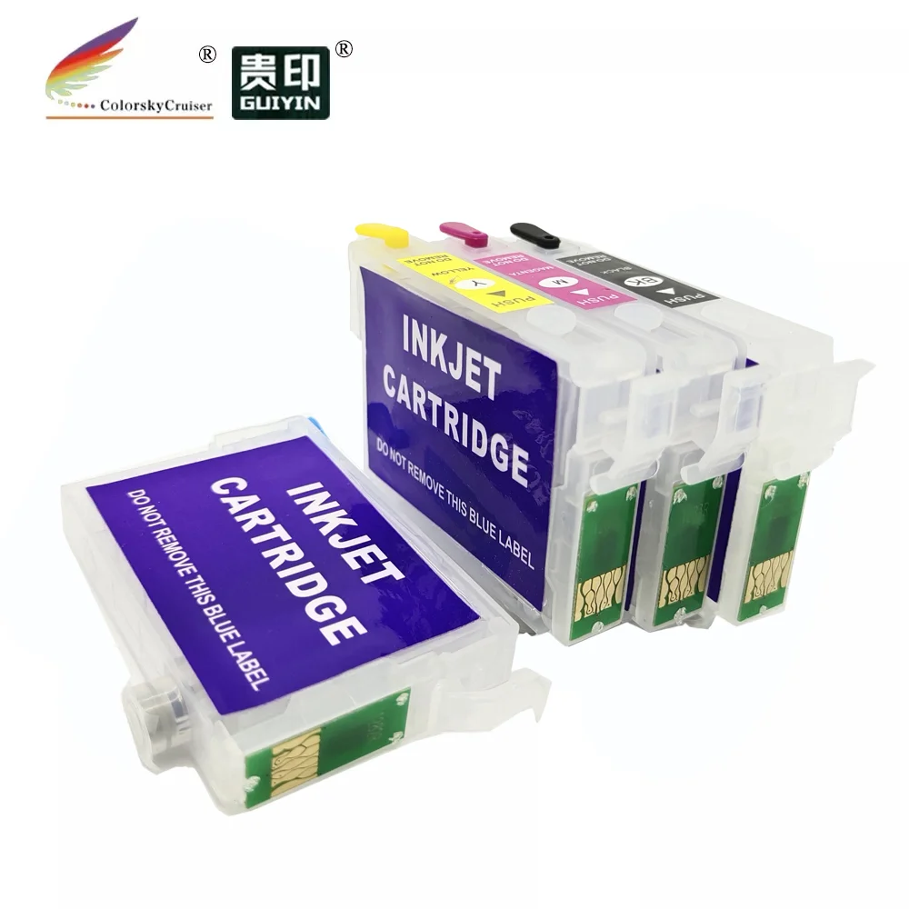 (RCE1411) Заправляемый чернильный картридж для Epson T1411 - T1414 T141 T 141 BKCMY ME Office 960FWD 900WD (с