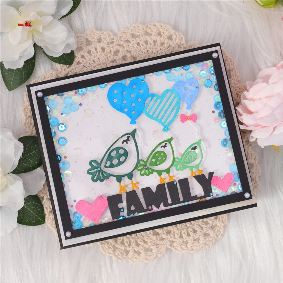 Kokorosa Family Chick с шариком металлические Вырубные штампы новинка 2019 для рукоделия