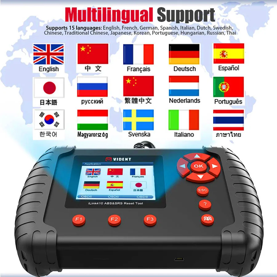 Диагностический прибор VIDENT iLink410 поддержка ABS и SRS | Автомобили мотоциклы