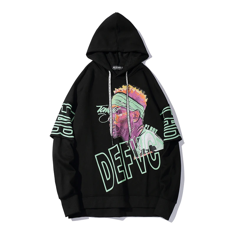 Свитшот мужской с капюшоном в стиле хип-хоп | Мужская одежда