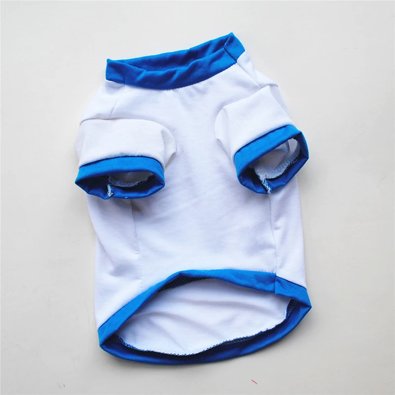 

Solid Color Dog Cat Vest Clothes Breathable Pet DIY Print T-shirt Vest Short Sleeve Dog Shirt Fashion Comfortable Pet Clothings
