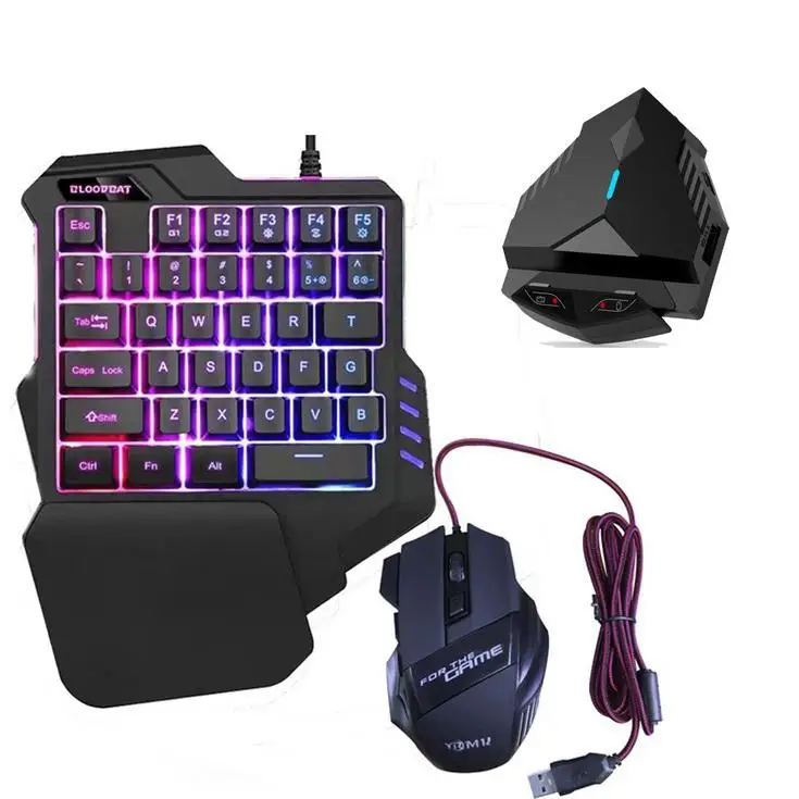 

PUBG Mobile Gaming Keyboard Mouse Converter Wired Bluetooth Dual Connection Mode No Delay Supports Cloud Games for Android