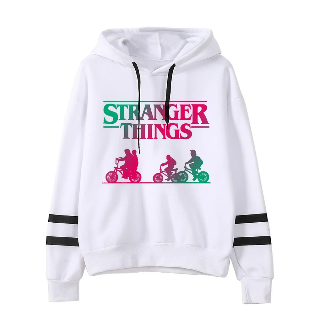 model 11 Stranger Things Hoodie Woman Hooded Hoodies Kpop Sweatshirts Kawaii Korean Oversized Harajuku Hip Hop Hoodie Sweatshirt Men - Цвет: model 11