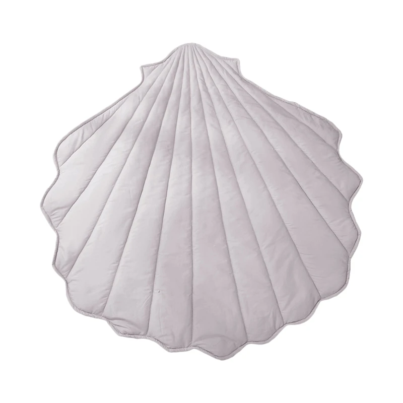 

Newborn Baby Cotton Crawling Carpet Blanket Shell Shape Crawling Play Mat Rug R7RB