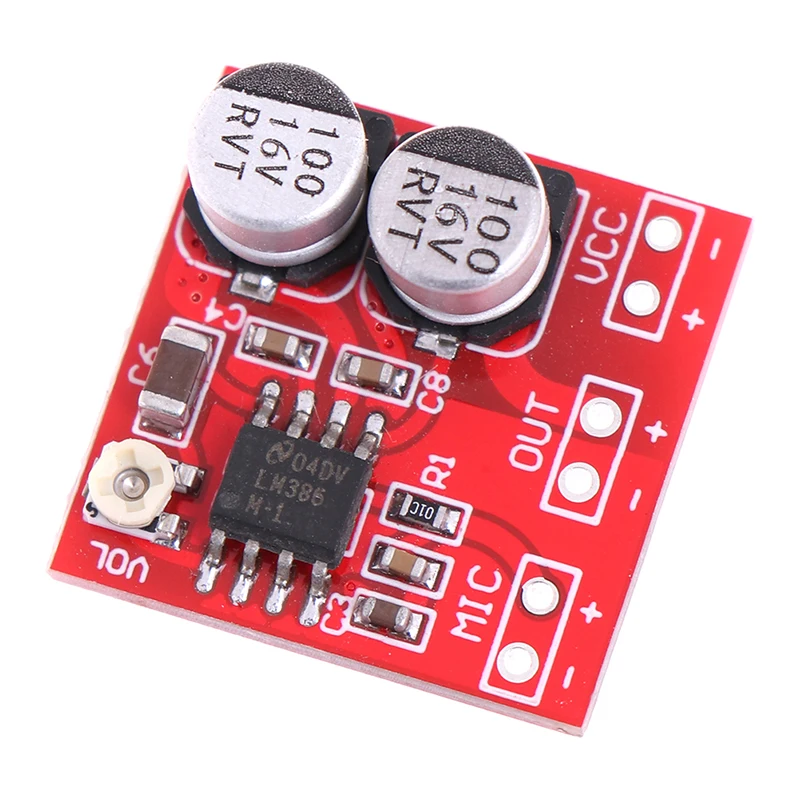 

Nieuwe Hot DC 5 V-12 V Electret Microfoon Eindversterker Board LM386 Gain 200 Keer MIC Amp Operationele voltage: DC 4 V-12 V