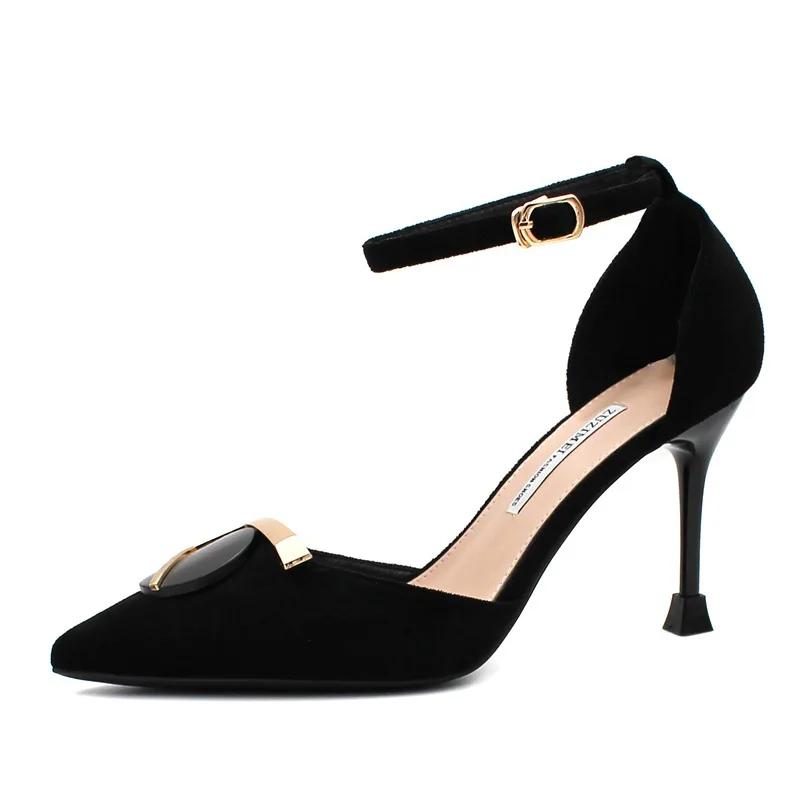 

2021 Autumn and Summer New Stiletto Heels Women's Sandals Business Wear Fashion All-Match Pointed High Heels