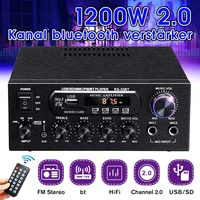 1200w 220v bluetooth amplificador hifi digital amplifier 33bt stereo led digital audio amplifier usb memory card aux fm radio