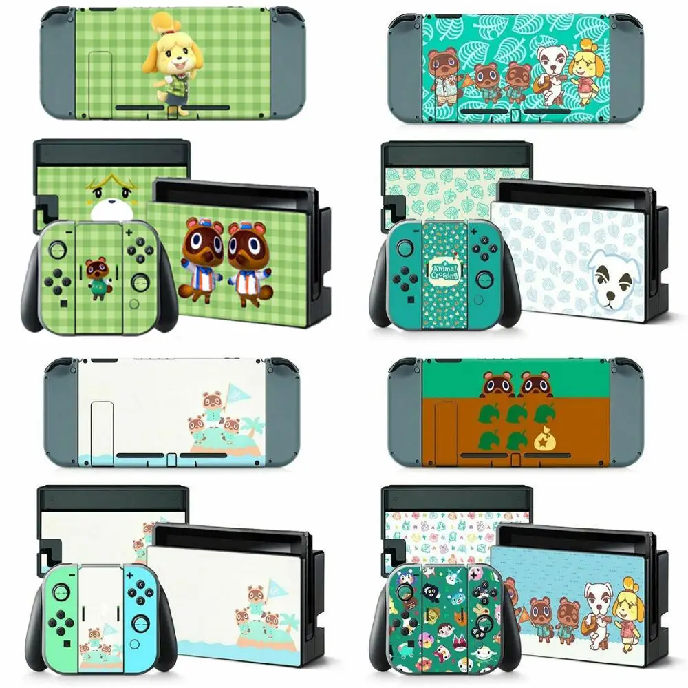 1 пара наклеек для консоли Nintendo Switch декоративный водонепроницаемый чехол