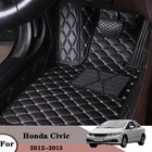 Коврики для салона автомобиля, водонепроницаемые, для Honda Civic 2012, 2013, 2014, 2015